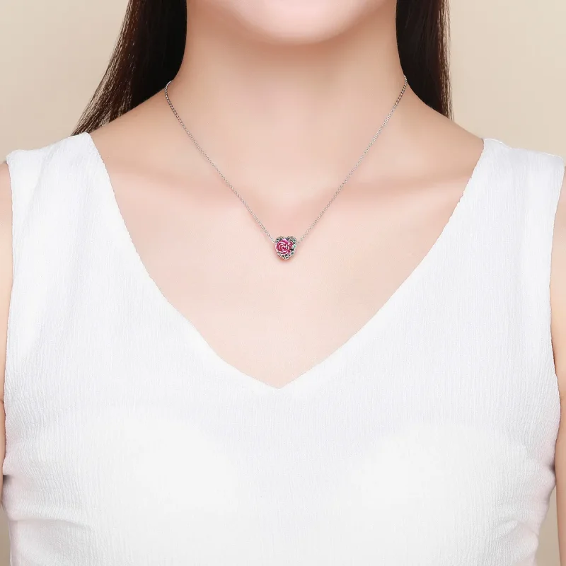 (zdjęcie do) Charms Typu Pandora Różane serce - SCC927 - Wyświetl 5