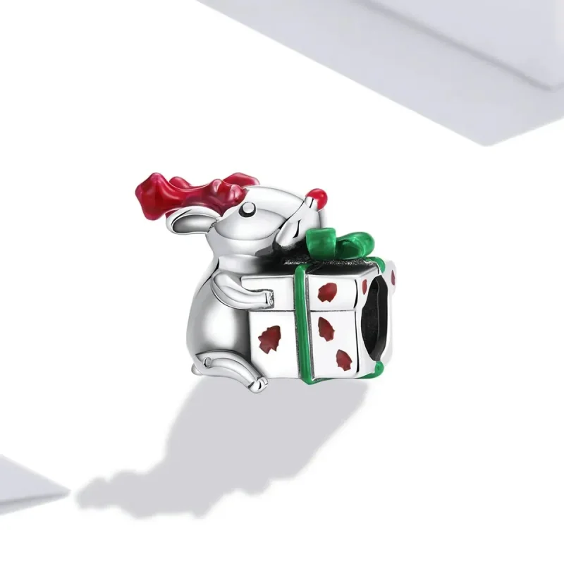 (zdjęcie do) Charms Typu Pandora Renifery Daje Prezenty - BSC540 - Wyświetl 2