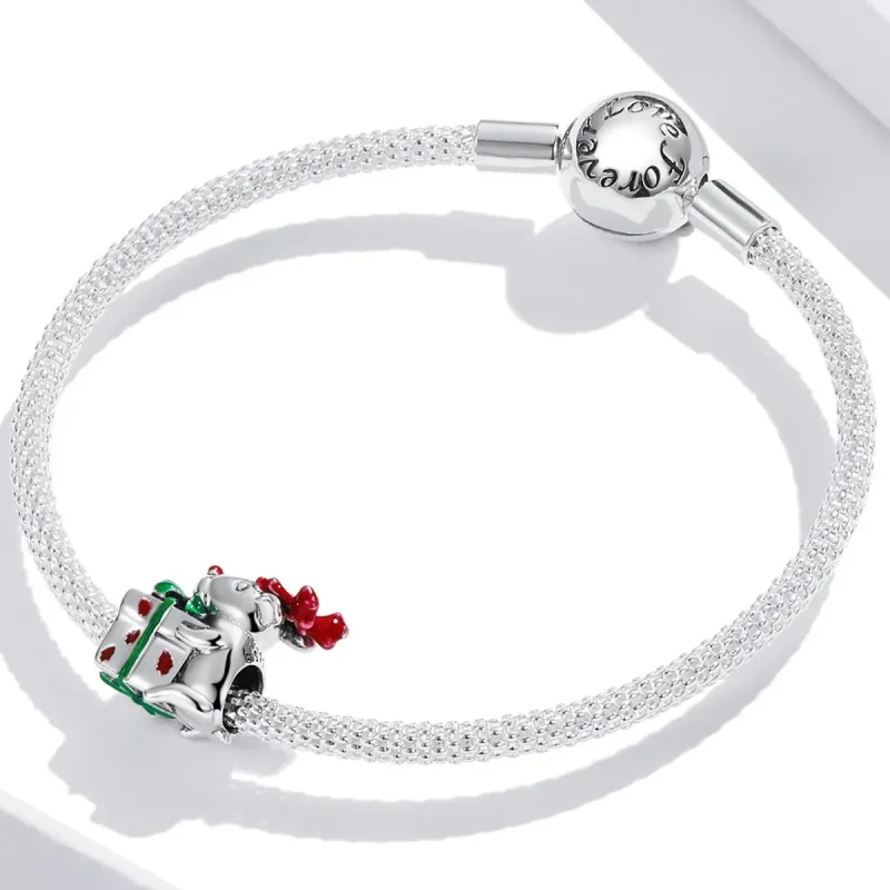 (zdjęcie do) Charms Typu Pandora Renifery Daje Prezenty - BSC540 - Wyświetl 3