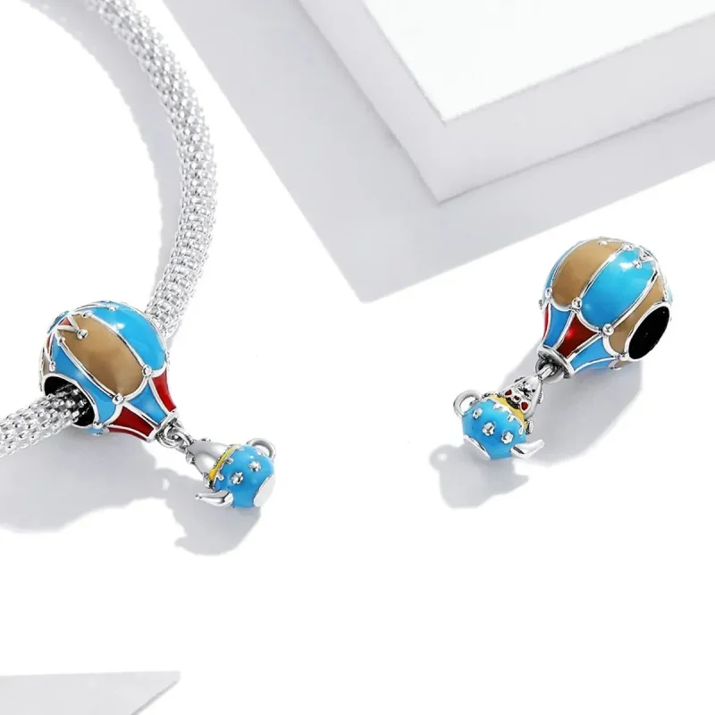 (zdjęcie do) Charms Typu Pandora Retro balon na ogrzane powietrze - BSC544 - Wyświetl 4