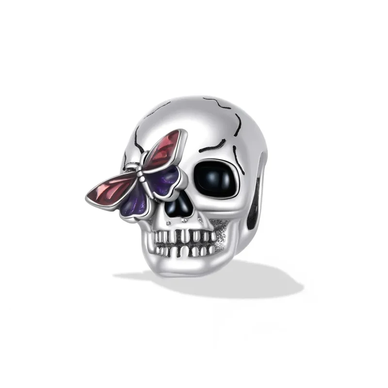 (zdjęcie do) Charms Typu Pandora Retro czaszka - SCC2232 - Wyświetl 2