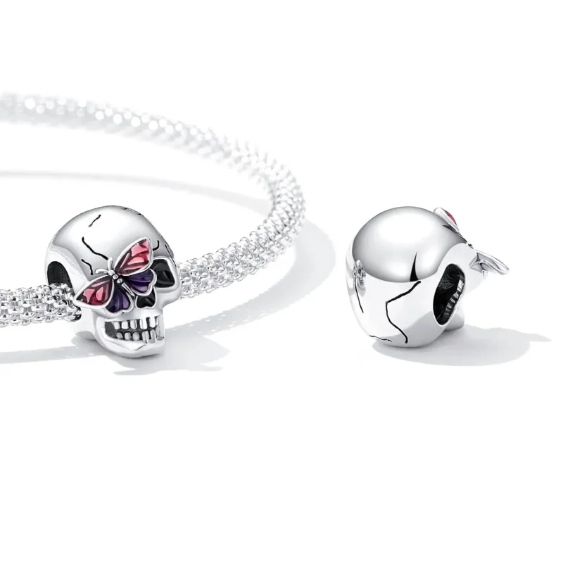 (zdjęcie do) Charms Typu Pandora Retro czaszka - SCC2232 - Wyświetl 4