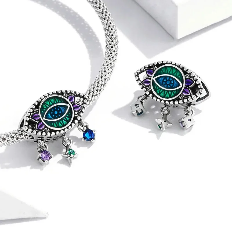 (zdjęcie do) Charms Typu Pandora Retro diabelskie oko - SCC2162 - Wyświetl 4