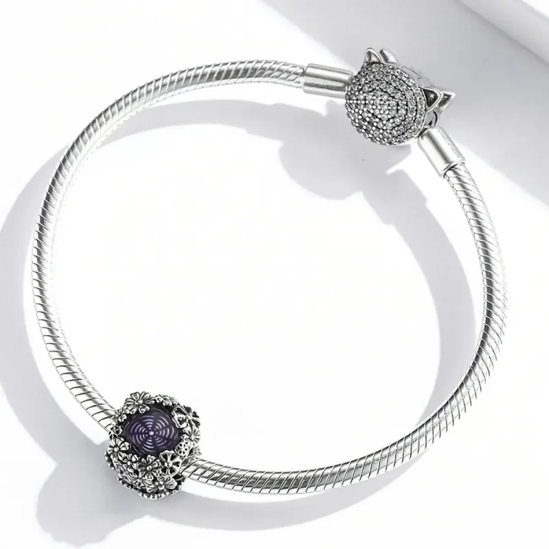 (zdjęcie do) Charms Typu Pandora Retro Kwiaty - SCC2096 - Wyświetl 3