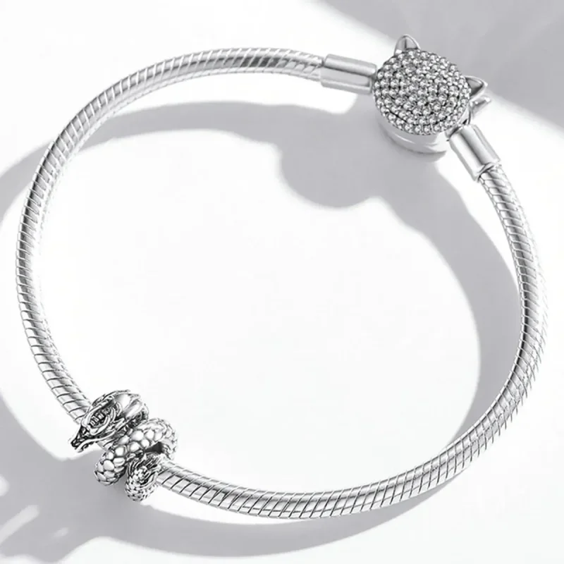 (zdjęcie do) Charms Typu Pandora Retro Panlong - BSC546 - Wyświetl 3