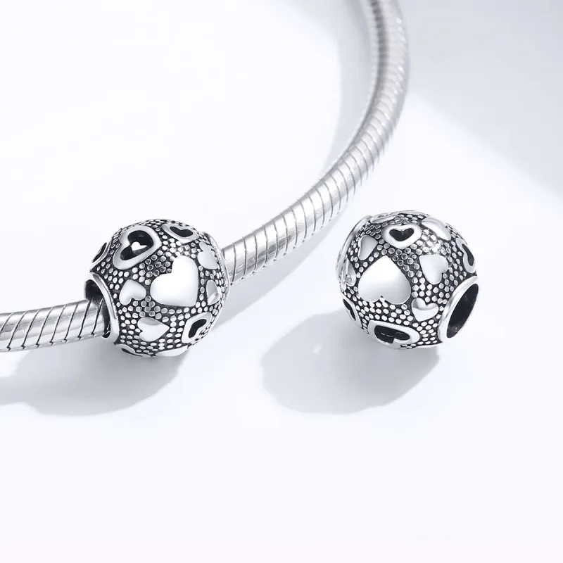 (zdjęcie do) Charms Typu Pandora Retro serce - SCC1451 - Wyświetl 4
