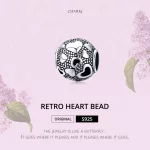 Charms Typu Pandora Retro serce - SCC1451