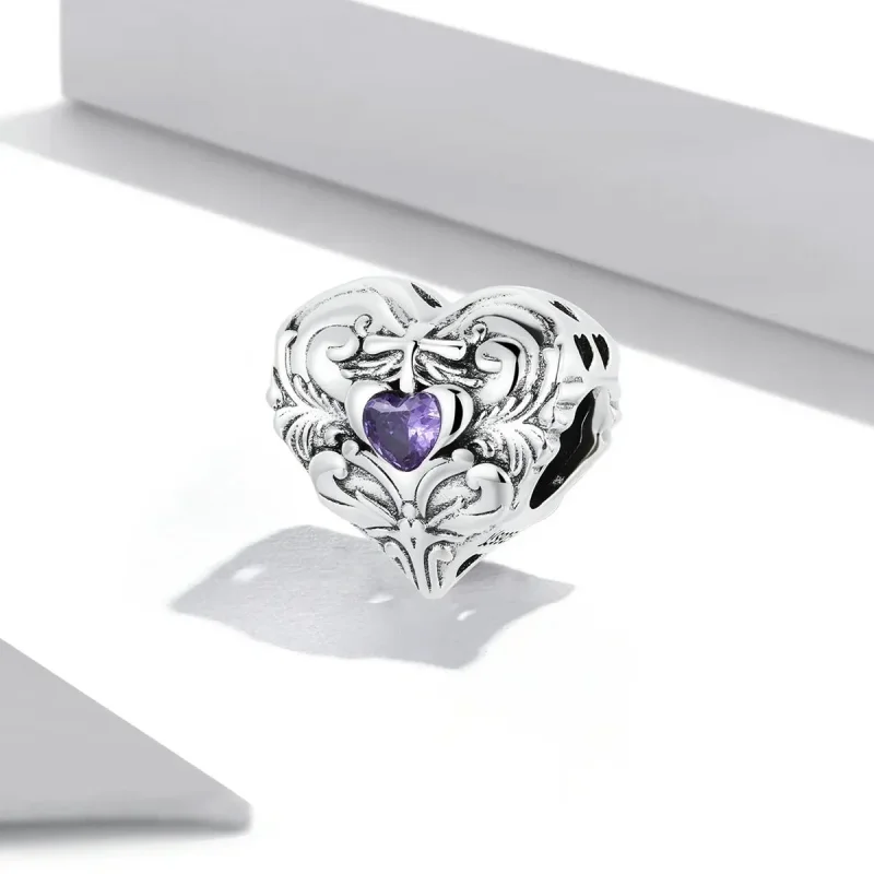 (zdjęcie do) Charms Typu Pandora retro serce - SCC2158 - Wyświetl 2