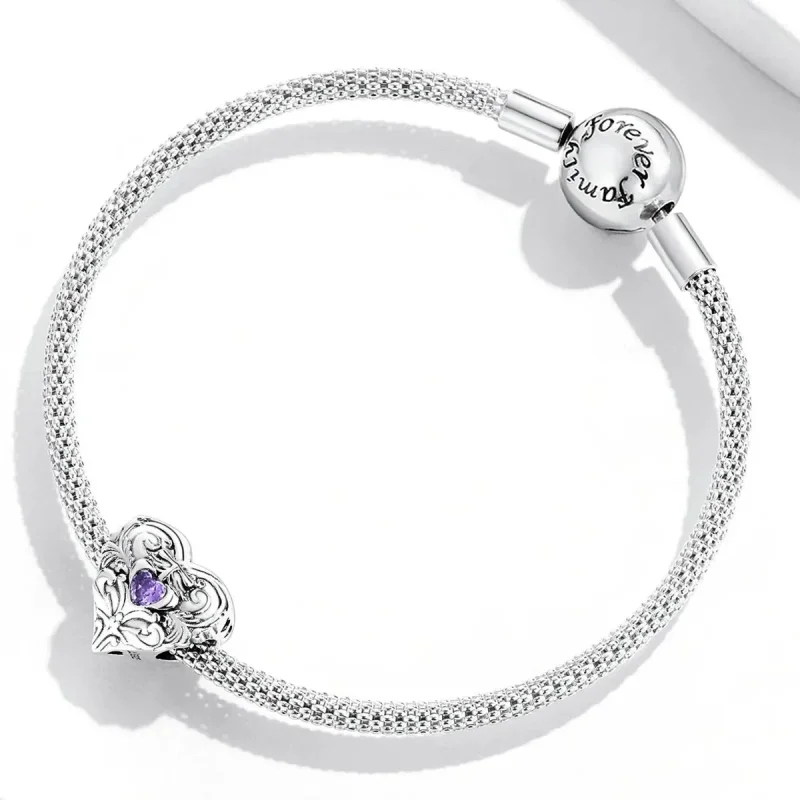 (zdjęcie do) Charms Typu Pandora retro serce - SCC2158 - Wyświetl 3