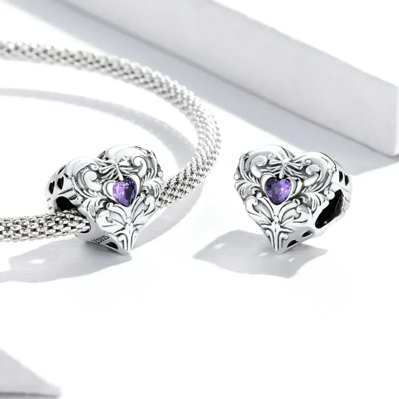 (zdjęcie do) Charms Typu Pandora retro serce - SCC2158 - Wyświetl 4