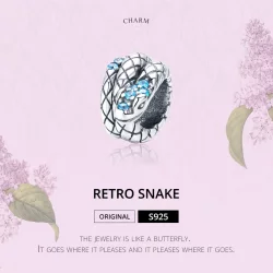 Charms Typu Pandora Retro Wąż - SCC1351