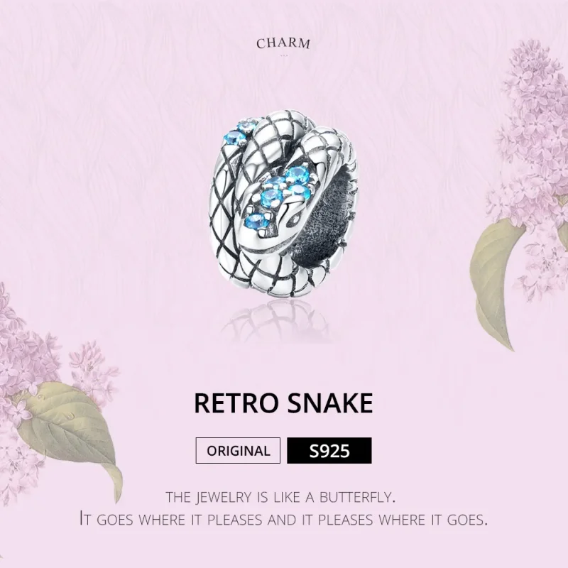 (zdjęcie do) Charms Typu Pandora Retro Wąż - SCC1351 - Wyświetl 5
