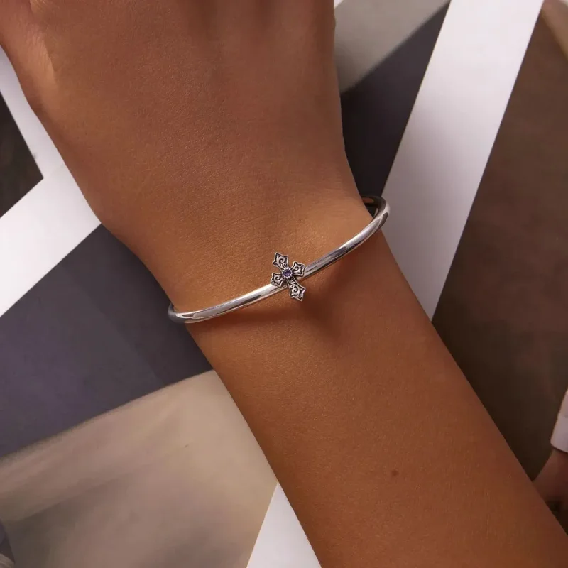 (zdjęcie do) Charms Typu Pandora Retro Wzór Krzyża - BSC583 - Wyświetl 5