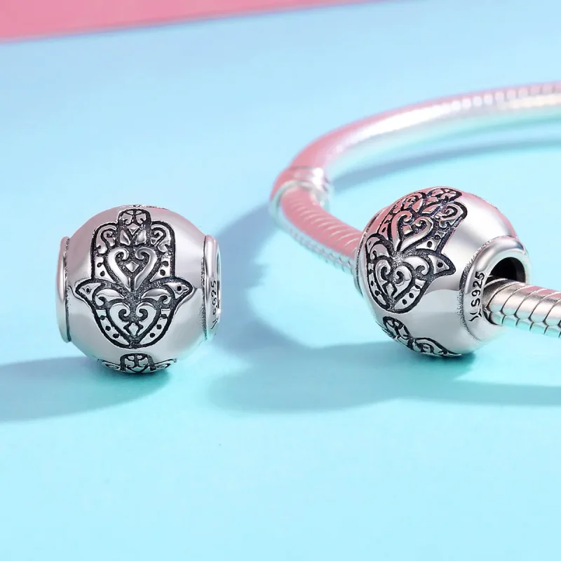 (zdjęcie do) Charms Typu Pandora Ręka Fatimy - SCC306 - Wyświetl 5