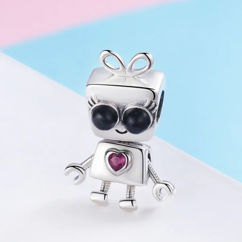 (zdjęcie do) Charms Typu Pandora Robot Didi - SCC885 - Wyświetl 2