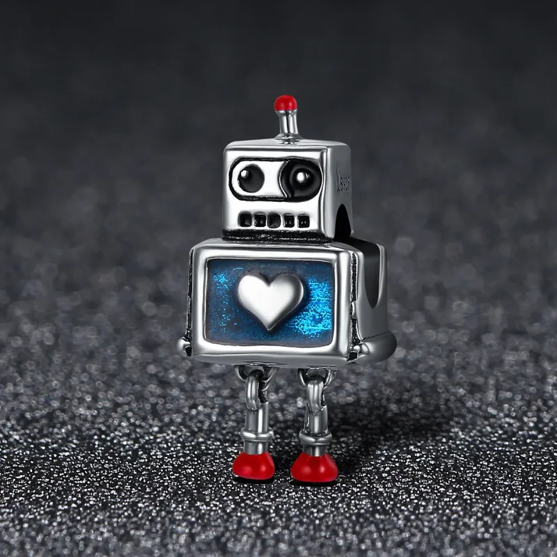 (zdjęcie do) Charms Typu Pandora Robot - SCC346 - Wyświetl 2