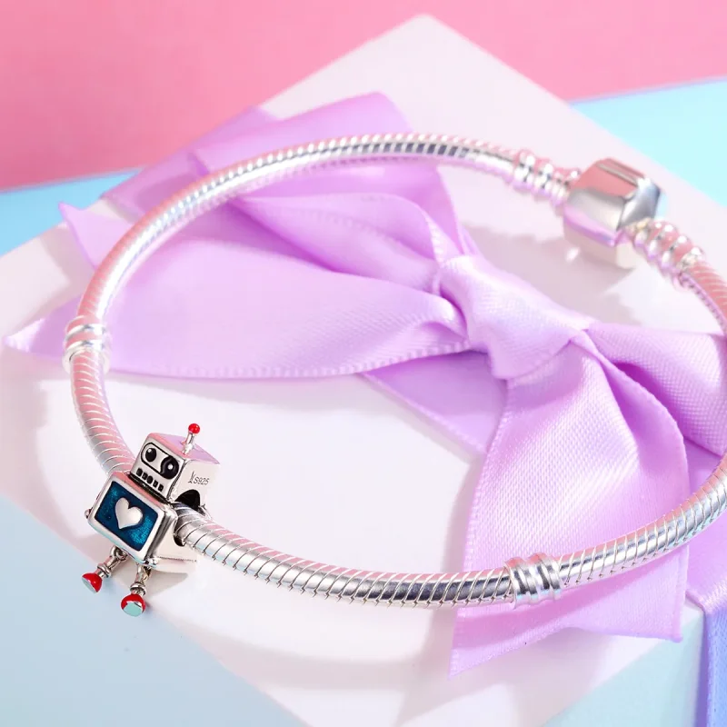 (zdjęcie do) Charms Typu Pandora Robot - SCC346 - Wyświetl 4