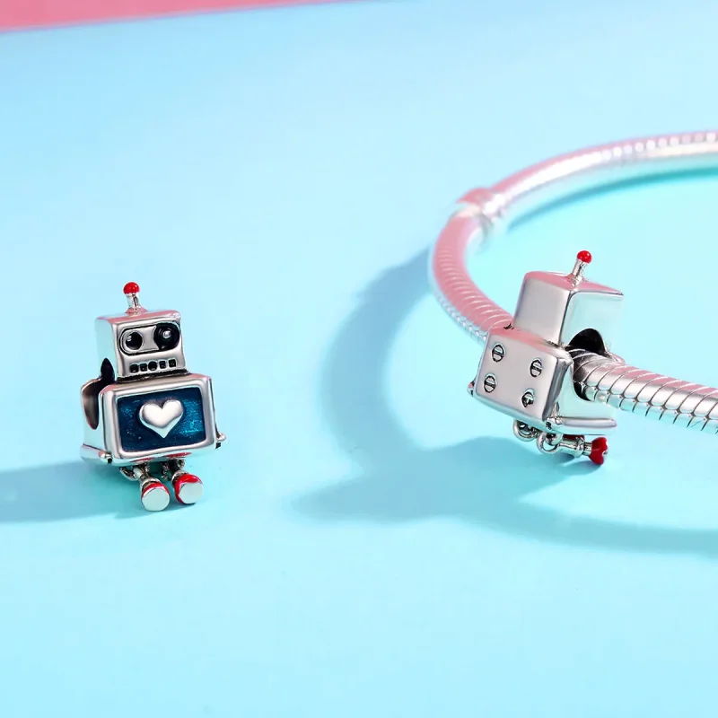 (zdjęcie do) Charms Typu Pandora Robot - SCC346 - Wyświetl 5
