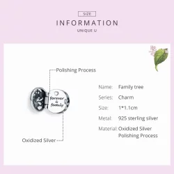 Charms Typu Pandora Rodzina na zawsze - SCC1259