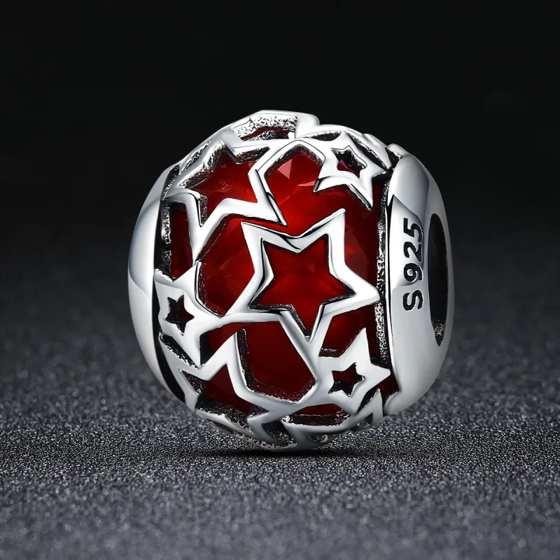 (zdjęcie do) Charms Typu Pandora Romantyczne Gwiazdy - SCC509 - Wyświetl 2
