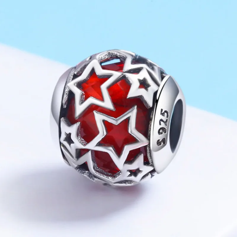 (zdjęcie do) Charms Typu Pandora Romantyczne Gwiazdy - SCC509 - Wyświetl 3