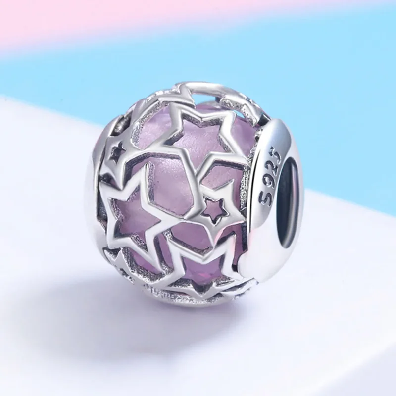 (zdjęcie do) Charms Typu Pandora Romantyczne Gwiazdy - SCC510 - Wyświetl 3