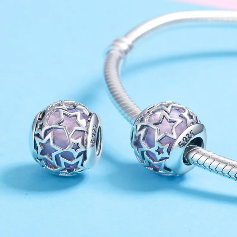 (zdjęcie do) Charms Typu Pandora Romantyczne Gwiazdy - SCC510 - Wyświetl 5