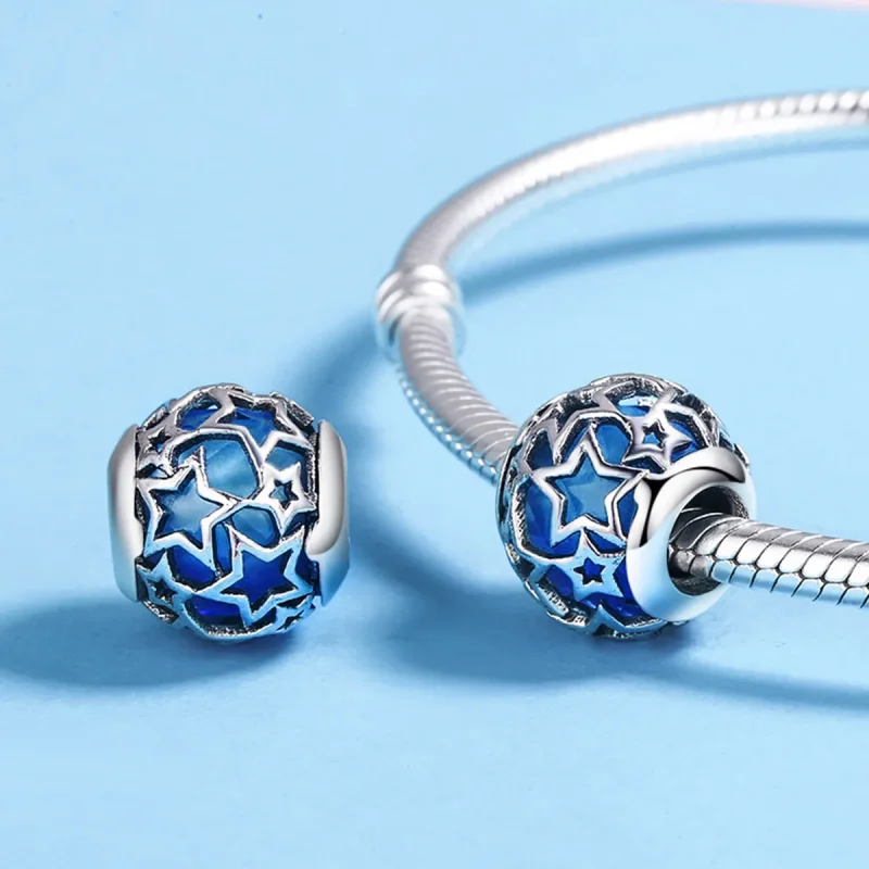 (zdjęcie do) Charms Typu Pandora Romantyczne Gwiazdy - SCC511 - Wyświetl 5