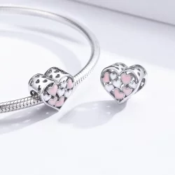 Charms Typu Pandora Romantyczne serce - SCC1423