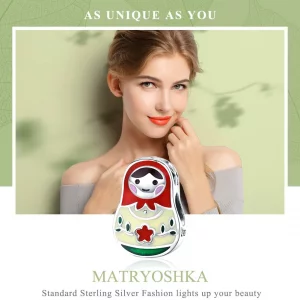 Charms Typu Pandora Rosyjska lalka - SCC1086
