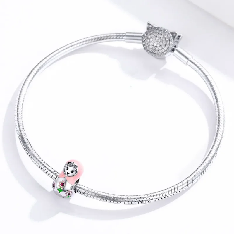 (zdjęcie do) Charms Typu Pandora Rosyjskie Lalki - SCC1435 - Wyświetl 3