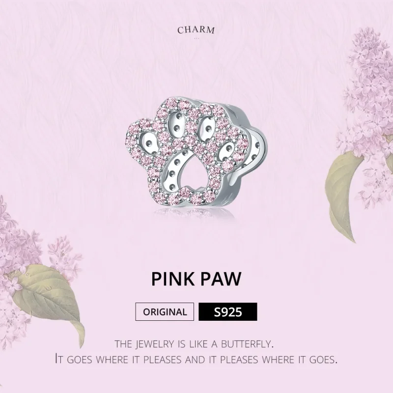 (zdjęcie do) Charms Typu Pandora Różowa Łapa - BSC164 - Wyświetl 6