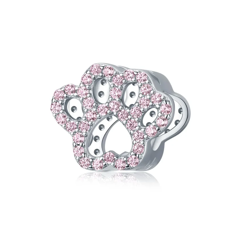 (zdjęcie do) Charms Typu Pandora Różowa Łapa - BSC164