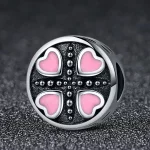 Charms Typu Pandora Różowa miłość - SCC157