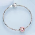 Charms Typu Pandora Różowa Sakura - BSC643