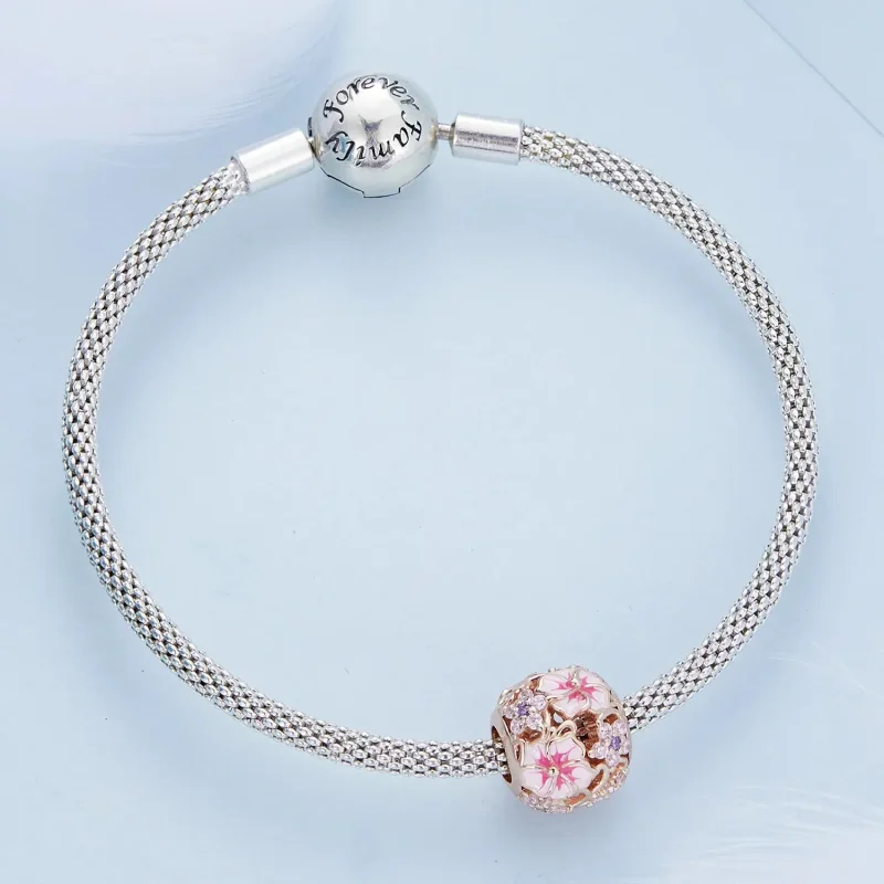 (zdjęcie do) Charms Typu Pandora Różowa Sakura - BSC643 - Wyświetl 4