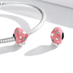 Charms Typu Pandora Różowe Rękawiczki - SCC2001