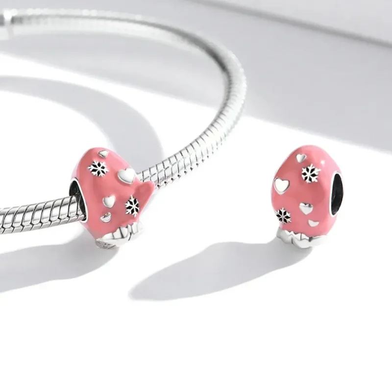 (zdjęcie do) Charms Typu Pandora Różowe Rękawiczki - SCC2001 - Wyświetl 4
