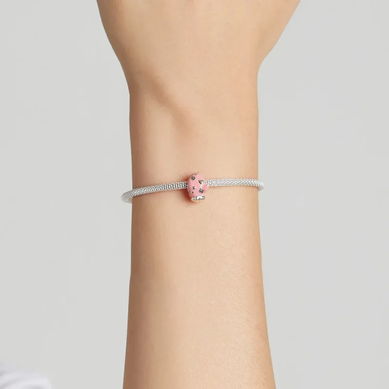 (zdjęcie do) Charms Typu Pandora Różowe Rękawiczki - SCC2001 - Wyświetl 5