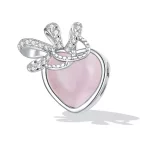 Charms Typu Pandora różowe serce - SCC2261