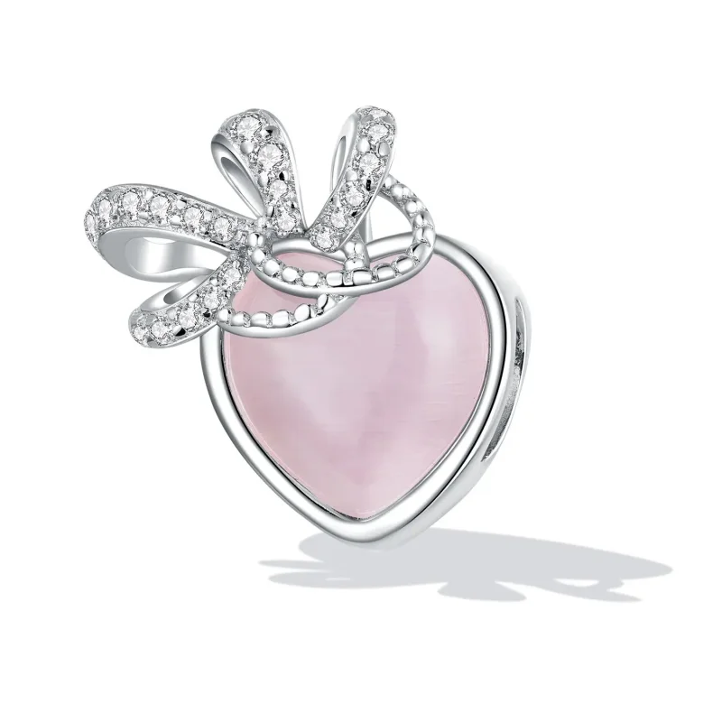 (zdjęcie do) Charms Typu Pandora różowe serce - SCC2261 - Wyświetl 2