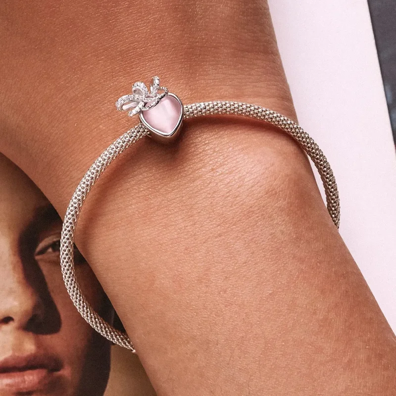 (zdjęcie do) Charms Typu Pandora różowe serce - SCC2261 - Wyświetl 7