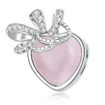 Charms Typu Pandora różowe serce - SCC2261