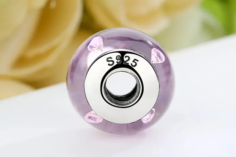 (zdjęcie do) Charms Typu Pandora Różowe szkło Murano - SCZ003 - Wyświetl 8