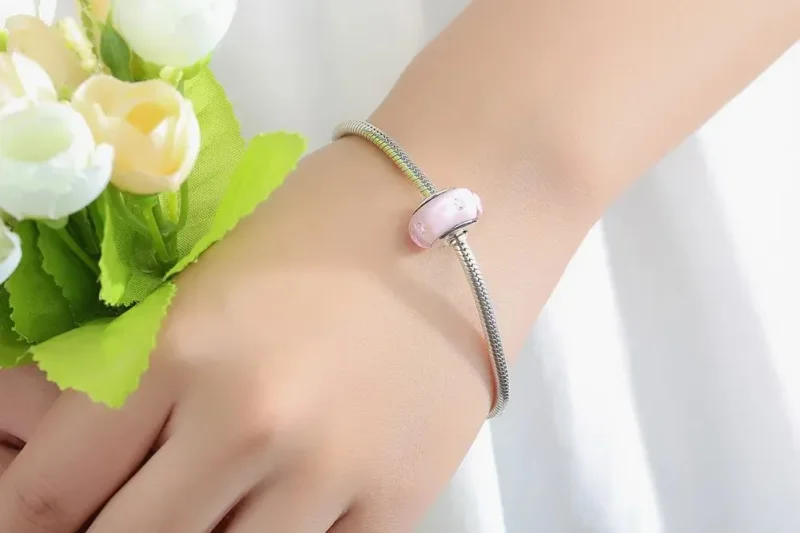 (zdjęcie do) Charms Typu Pandora Różowe szkło Murano - SCZ003 - Wyświetl 10