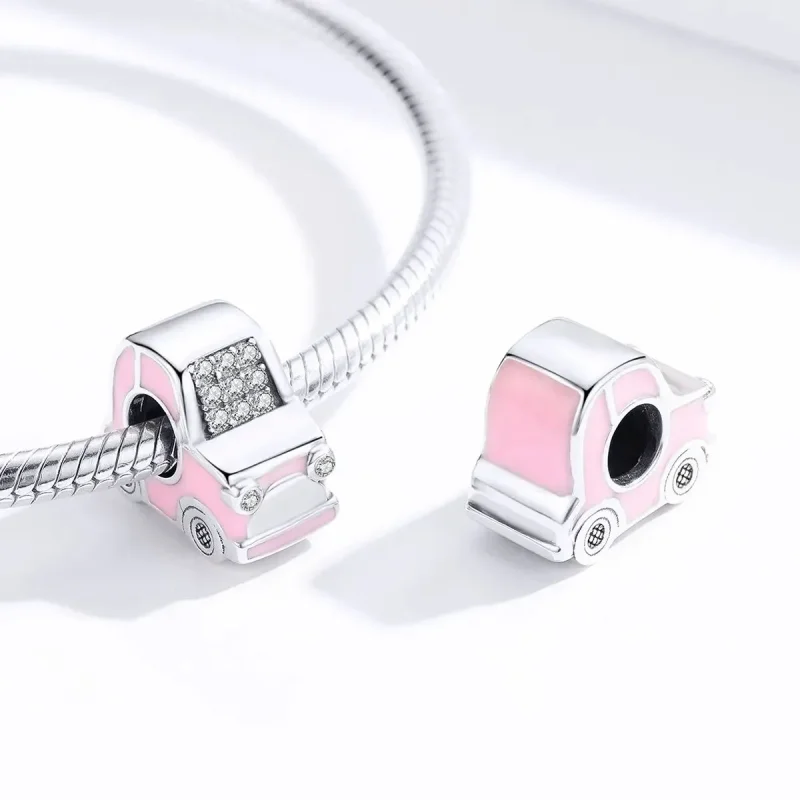 (zdjęcie do) Charms Typu Pandora różowy samochód - SCC1380 - Wyświetl 2