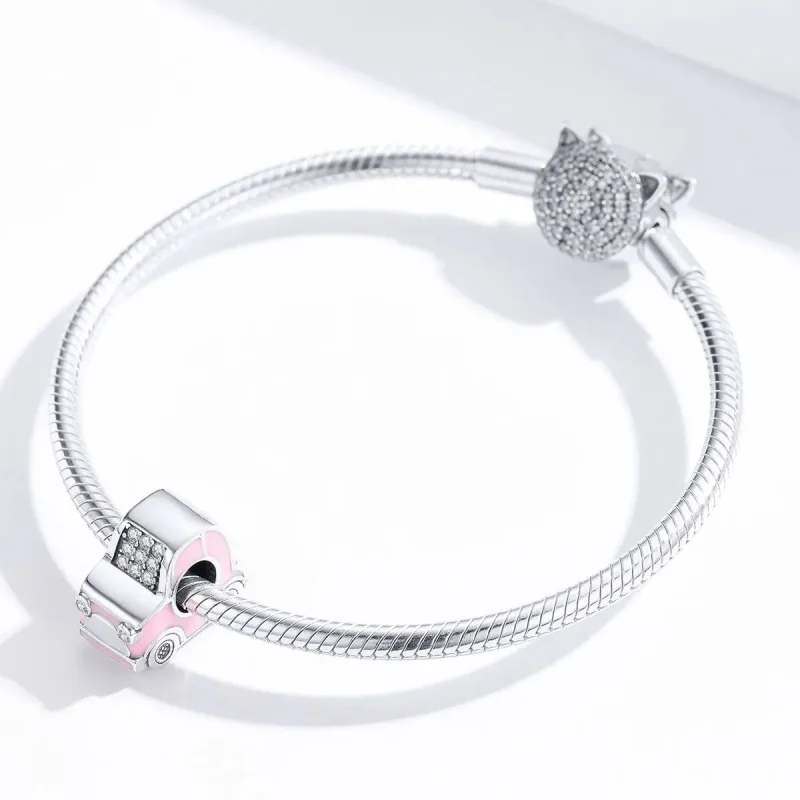 (zdjęcie do) Charms Typu Pandora różowy samochód - SCC1380 - Wyświetl 4