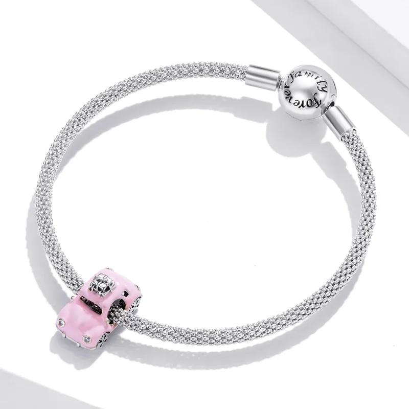 (zdjęcie do) Charms Typu Pandora Różowy samochód - SCC1738 - Wyświetl 3