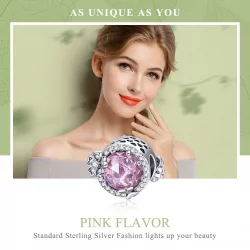 Charms Typu Pandora Różowy Smak - SCC904