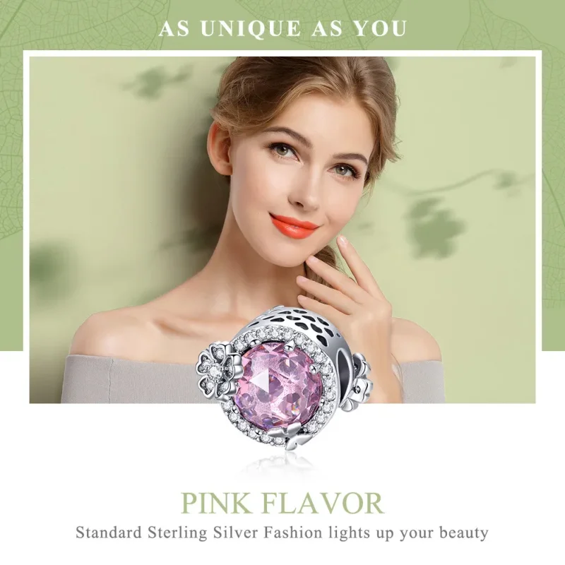 (zdjęcie do) Charms Typu Pandora Różowy Smak - SCC904 - Wyświetl 6